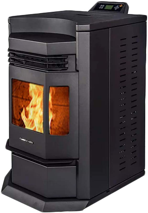 ComfortBilt HP22-N 2,800 sq. ft. EPA Certified Pellet Stove with Auto Ignition 80 lb Hopper Capacity Black New