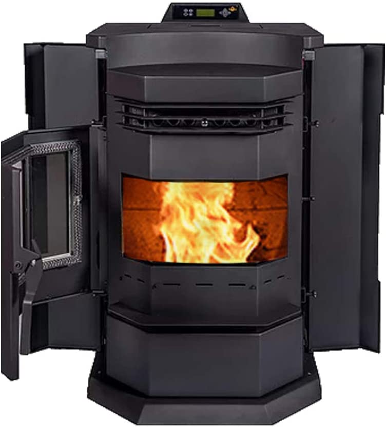 ComfortBilt HP22-N 2,800 sq. ft. EPA Certified Pellet Stove with Auto Ignition 80 lb Hopper Capacity Black New