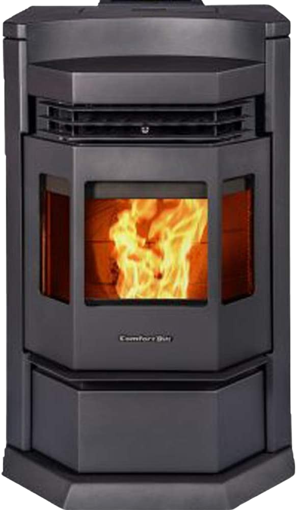 ComfortBilt HP22-N 2,800 sq. ft. EPA Certified Pellet Stove with Auto Ignition 80 lb Hopper Capacity Black New